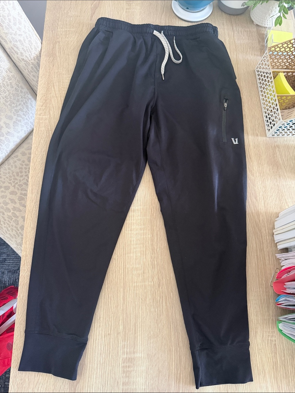 Vuori Black Joggers with Drawstring